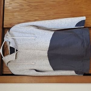 1/2 zip quilted hoodie